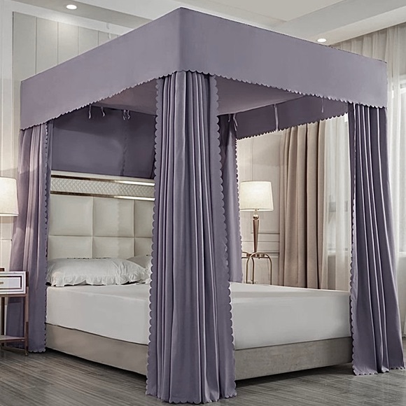 Unbranded Bedding Cal King Four Corner Post Bed Canopy Princess